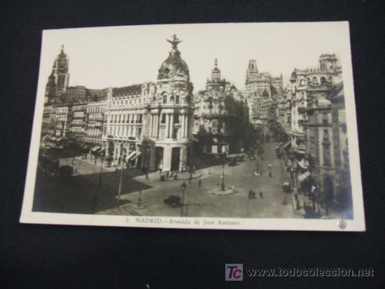 Postales: AVENIDA DE JOSE ANTONIO - MADRID - - Foto 1