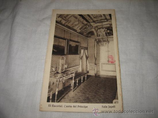 Postcards: EL ESCORIAL .CASITA DEL PRINCIPE  SALA JAPELI   HAUSE Y MENET