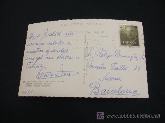 Postales: MADRID - AVENIDA DE JOSE ANTONIO - - Foto 2
