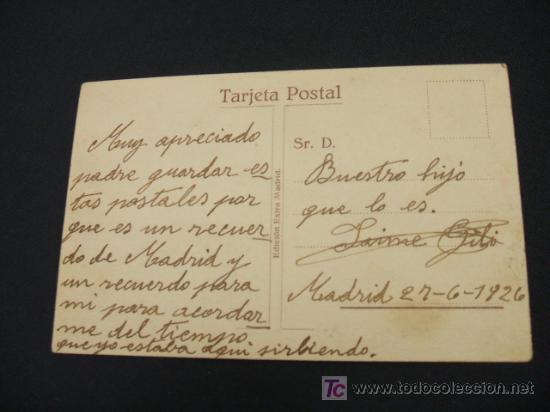 Postales: MADRID - PALACIO REAL - A&Ntilde;O 1.926 - Foto 2