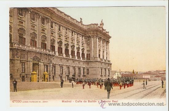 Postales: MADRID, CALLE DE BAILEN Y PALACIO REAL