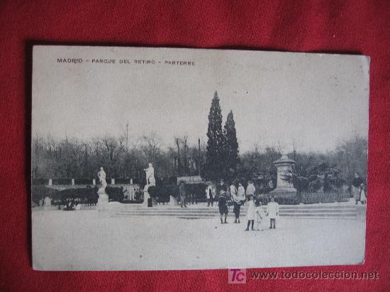 Postales: MADRID - PARQUE DEL RETIRO - PARTERRE - Foto 1