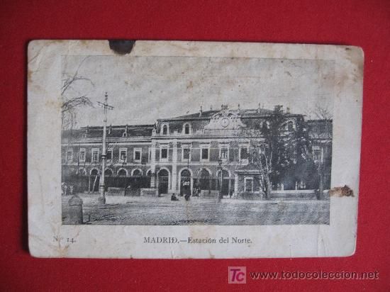Postales: MADRID - ESTACION DEL NORTE - Foto 1