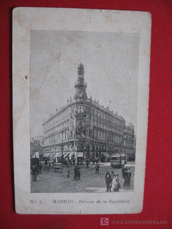 Postales: MADRID - PALACIO DE LA EQUITATIVA - Foto 1