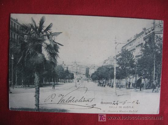 Postales: MADRID - CALLE DE ALCALA - Foto 1