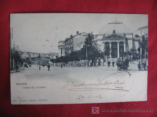 Postales: MADRID - PASEO DE ATOCHA - Foto 1