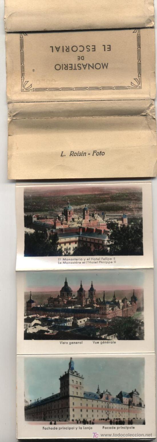 Postais: Monasterio de El Escorial. Librito de 24 fotograf&iacute;as coloreadas (5,5x9)