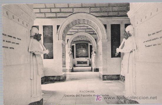 Postkarten: Escorial.- Galer&iacute;a del Pante&oacute;n de Infantes. Hauser y Menet.