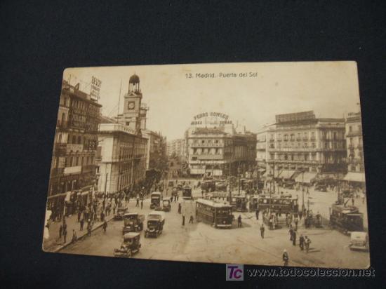 Postales: PUERTA DEL SOL - MADRID - - Foto 1