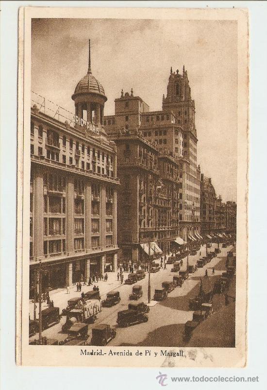 Postales: MADRID - AVENIDA DE PI Y MARGALL - Foto 1