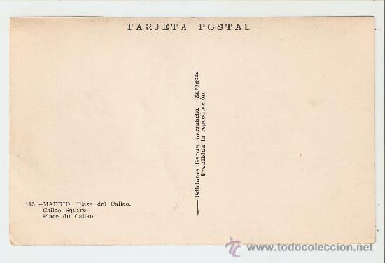 Postales: MADRID - Plaza de Callao - Foto 2