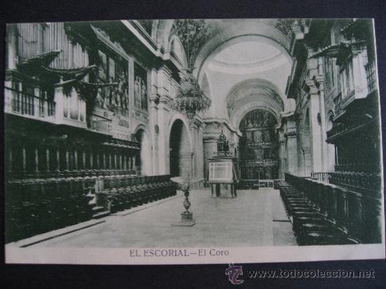 Postales: EL ESCORIAL,EL CORO. - Foto 1