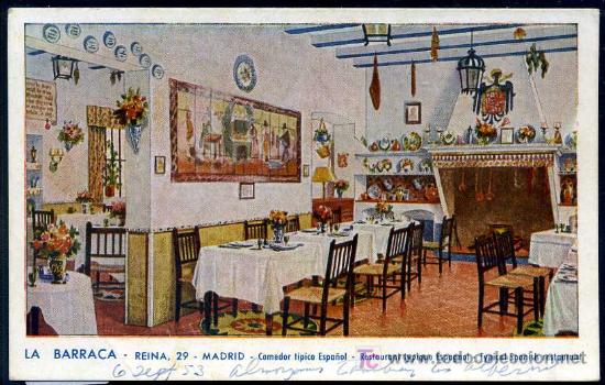 Postales: MADRID : La Riva - La Barraca, Comedor Tipico Espa&ntilde;ol - Foto 1