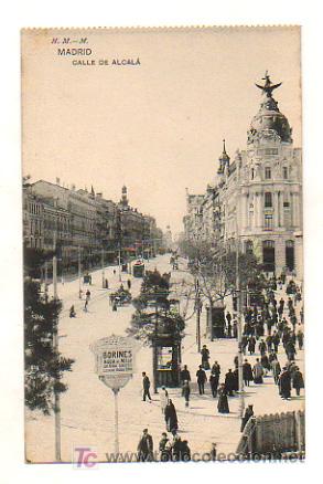 Postales: MADRID. CALLE DE ALCAL&Aacute;. (HAUSER Y MENET) - Foto 1