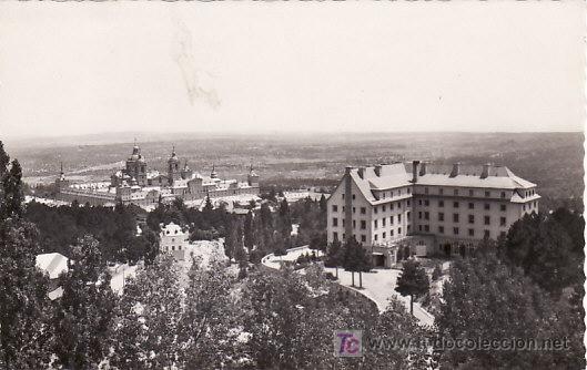 Postales: EL ESCORIAL - VISTA GENERAL CON HOTEL FELIPE II - P1710