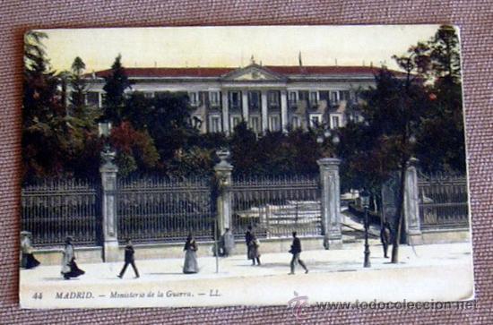 Postales: Madrid - Ministerio de la guerra - Foto 1