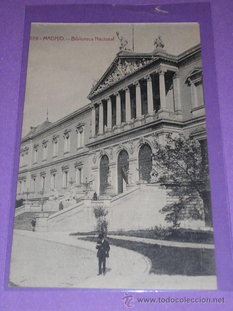 Postales: 559 MADRID - BIBLIOTECA NACIONAL - Foto 1