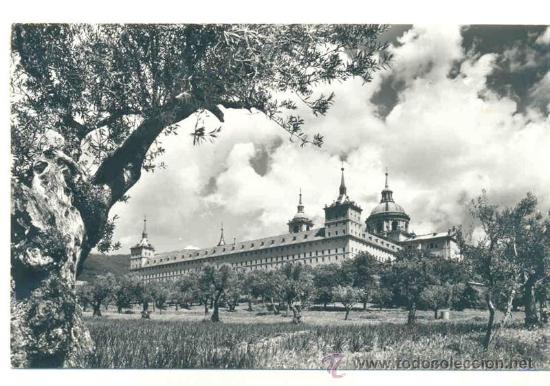 Postkarten: El Escorial .. Vista general .. Escrita 1961