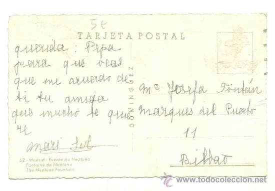 Postales: Fuente de Neptuno .. Madrid - Foto 2