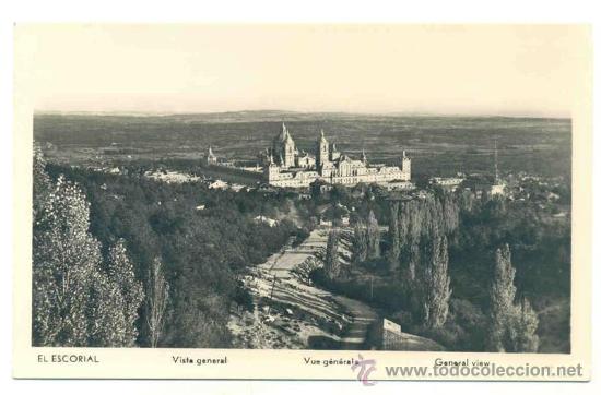 Cartes Postales: El Escorial .. Vista general .. Escrita 1961