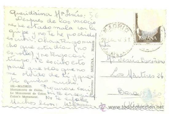 Postales: Madrid .. Monumento a Col&oacute;n - Foto 2