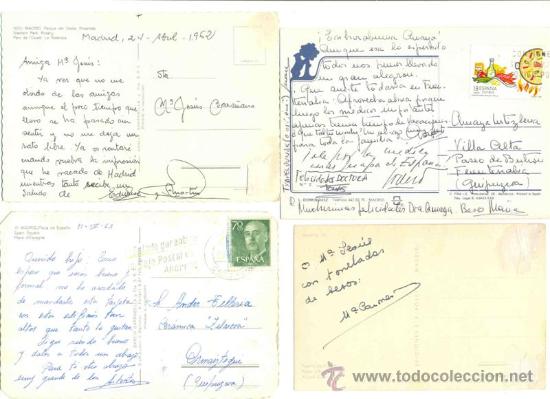 Postales: Madrid .. Escritas 1962 - 63 la mayor&iacute;a - Foto 2
