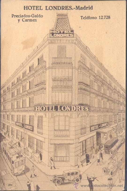 Postales: MADRID.- HOTEL LONDRES - Foto 1