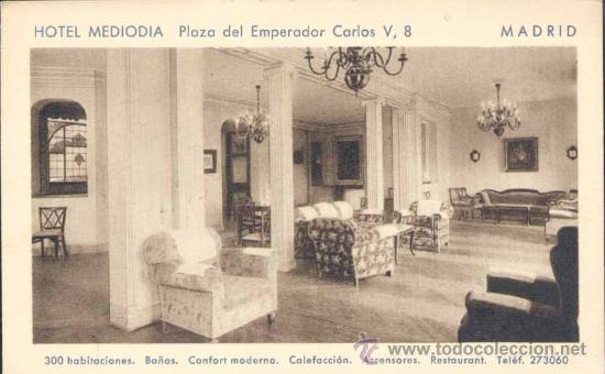 Postales: MADRID.- HOTEL MEDIOD&Iacute;A