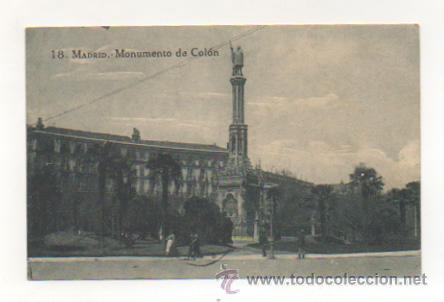 Postales: MADRID. MONUMENTO DE COL&Oacute;N. - Foto 1