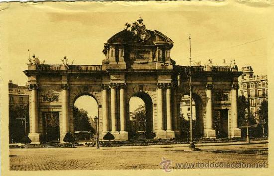 Postales: POSTAL MADRID PUERTA DE ALCALA - Foto 1