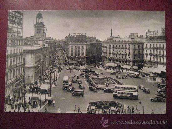 Postales: MADRID PUERTA DEL SOL a)10.ESCRITA SIN CIRCULAR. - Foto 1