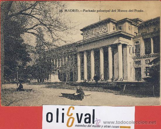 Postales: postal-madrid-16-fachada del museo del prado-grafos madrid-P-1161