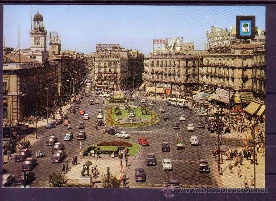 Postales: PRECIOSA POSTAL DE LA PUERTA DE LSOL - MADRID - Foto 1