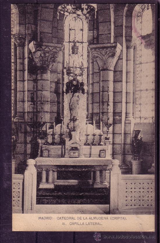 Postales: MADRID : CATEDRAL DE LA ALMUDENA - CRIPTA 8 CAPILLA LATERAL - Foto 1