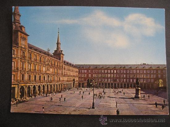 Postales: MADRID,PLAZA MAYOR.ESCRITA SIN  CIRCULAR. - Foto 1