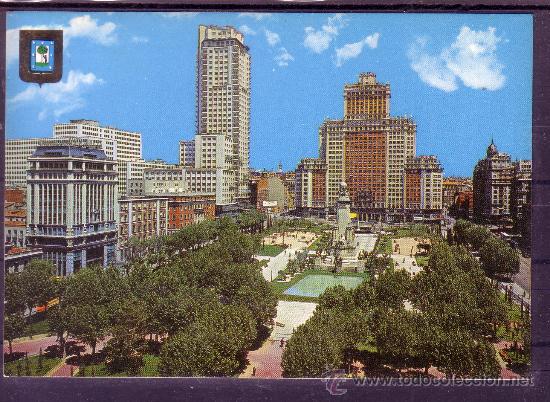 Postales: MADRID - PLAZA DE ESPA&Ntilde;A - Foto 1