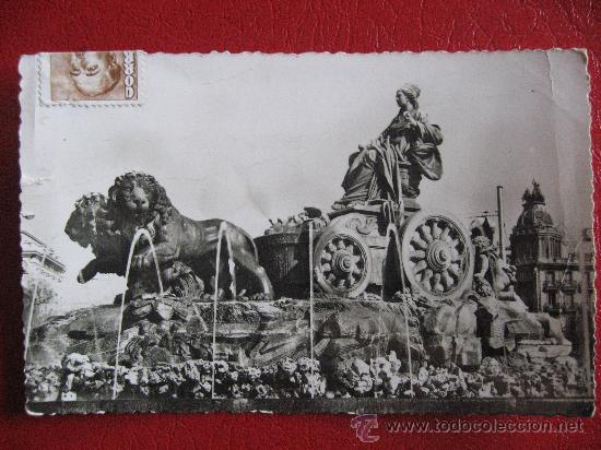 Cartes Postales: POSTAL FOTOGRAFICA DE LA FUENTE DE LA CIBELES,MADRID.CIRCULADA.