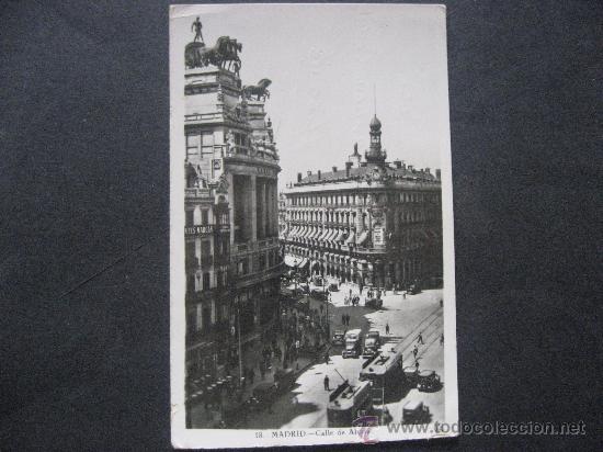 Postales: MADRID CALLE DE ALCALA. - Foto 1