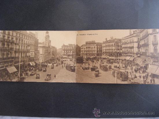 Postales: PRECIOSA POSTAL DOBLE DE MADRID,PUERTA DEL SOL - Foto 1