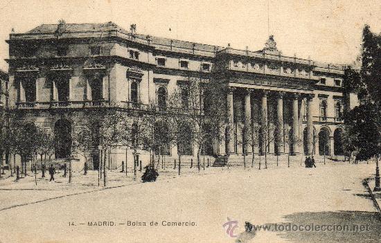 Postales: 14 Madrid - Bolsa de Comercio. (sin circular) - Foto 1