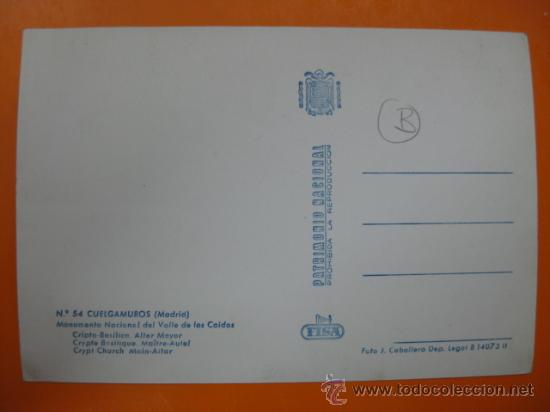 Postales: CUELGAMUROS, MADRID - REF.: S-394 - Foto 2