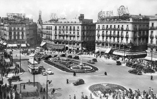 Postales: Madrid puerta del Sol (sin circular) - Foto 1