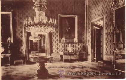 Postales: N&ordm; 7615 POSTAL MADRID PALACIO DE ORIENTE ANTECAMARA - Foto 1
