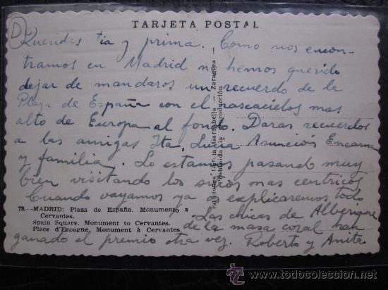 Postales: MADRID - REF.: T-298 - Foto 2