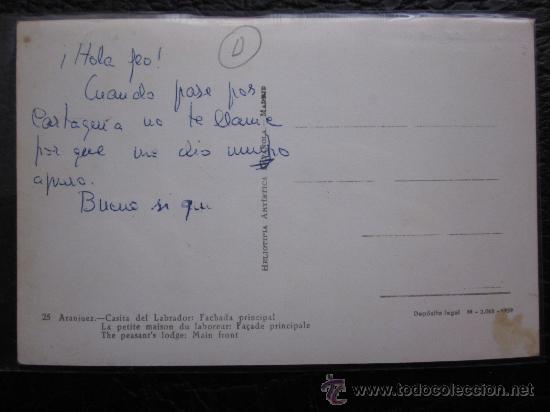 Postales: ARANJUEZ, MADRID - REF.: T-365 - Foto 2
