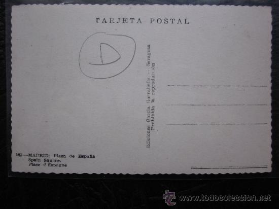 Postales: MADRID - REF.: T-366 - Foto 2