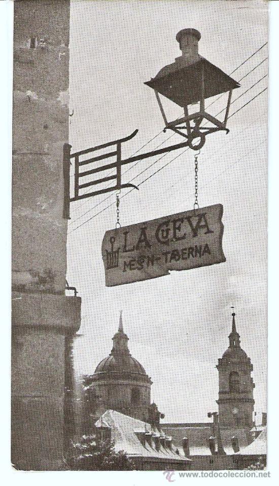 Postales: POSTAL DE MADRID, MESON TABERNA - LA CUEVA DEL ESCORIAL - Foto 1