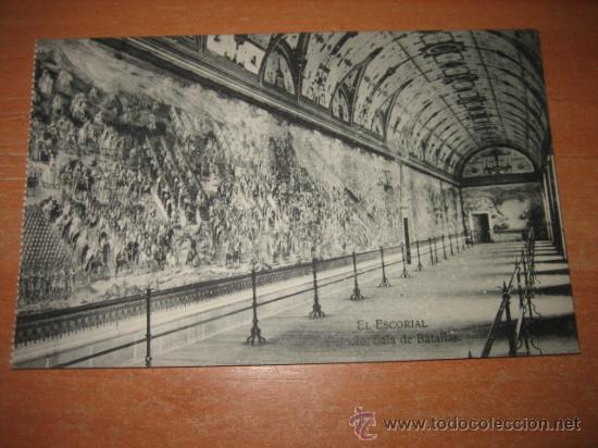 Postales: EL ESCORIAL .PALACIO:SALA DE BATALLAS...ARTURO SERRANO