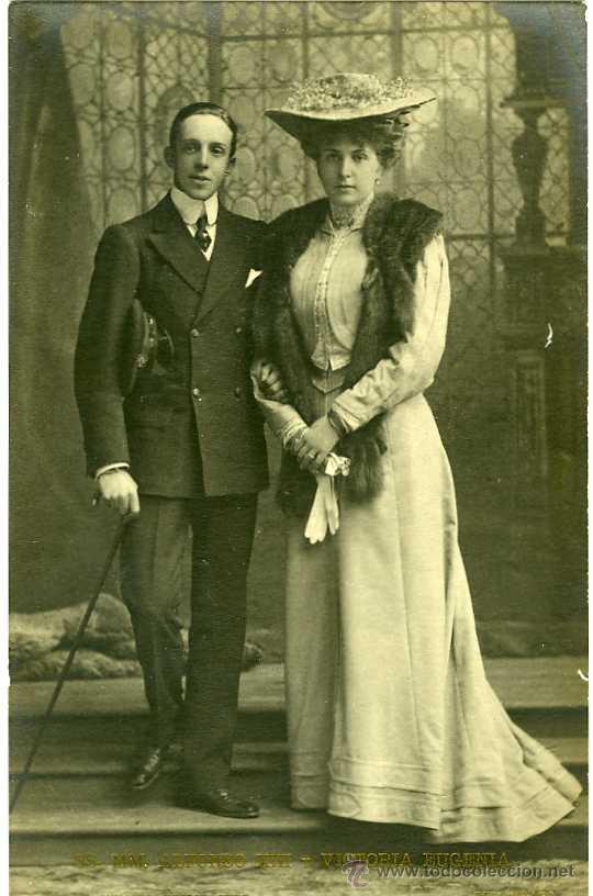 Postkarten: POSTAL SSMM ALFONSO XIII Y VICTORIA EUGENIA
