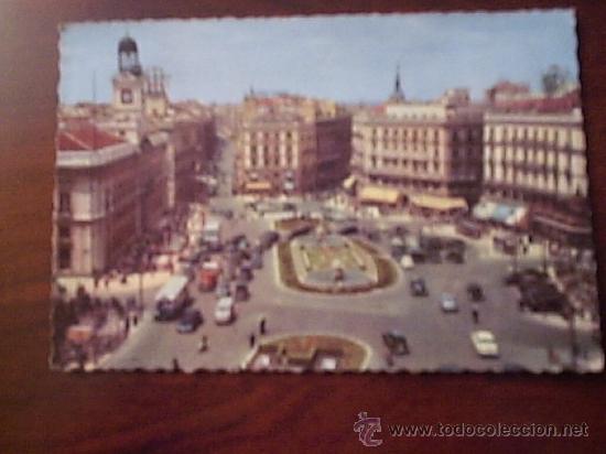 Postales: POSTAL DE MADRID:PUERTA DEL SOL   CIRCULADA 1959 - Foto 1